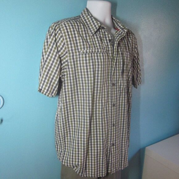 The North Face Mens Casual Black Plaid Button Front Shirt Size M - Picture 1 of 12